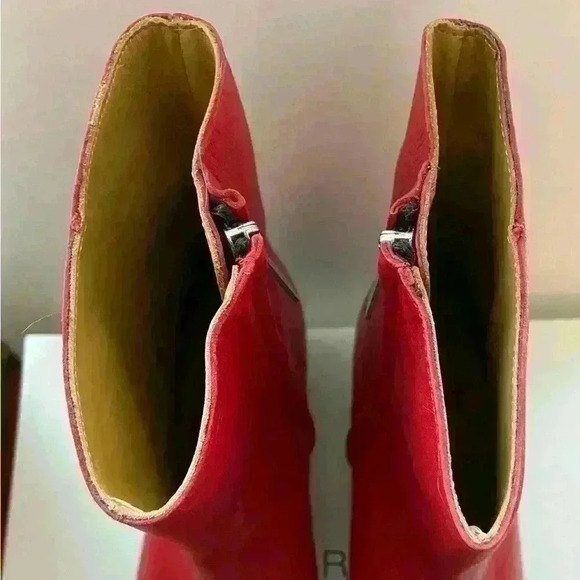 IRO Red Short Bootie With Stud Detail-Woman’s Size 39 (US 8) New - Picture 3 of 13